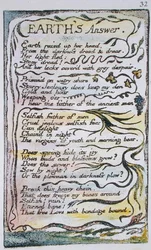La Réponse de la Terre, planche 32 (Bentley 31) de Songs of Innocence and of Experience (Bentley Copy L) 1789-94